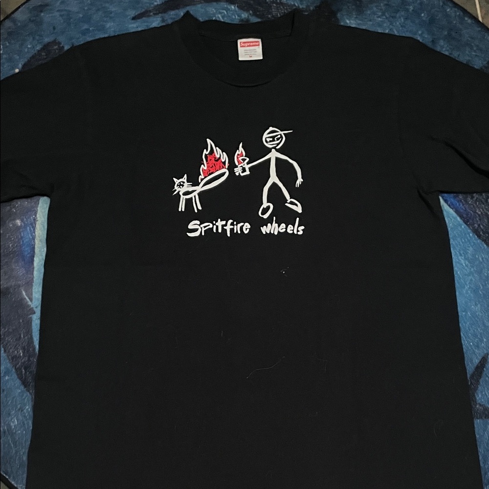 Supreme Black Cotton T-Shirt
